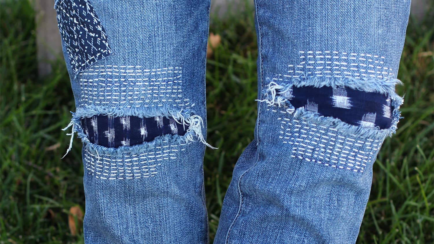Красивые заплатки на джинсы