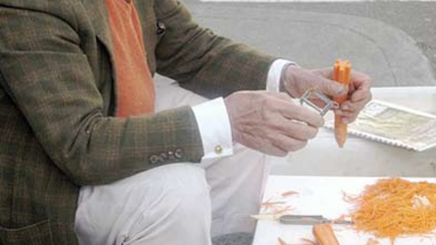 Potato peeler on sale man