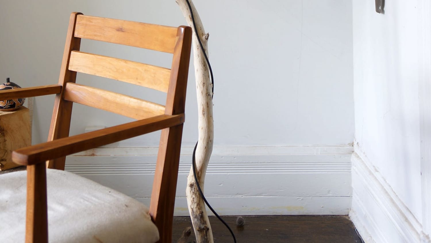 One of a Kind Style A DIY Tree Branch Floor Lamp Apartment