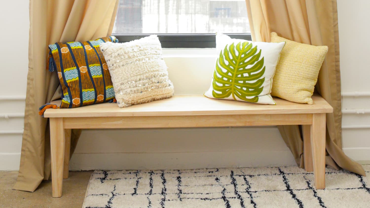 Curtain on window deals