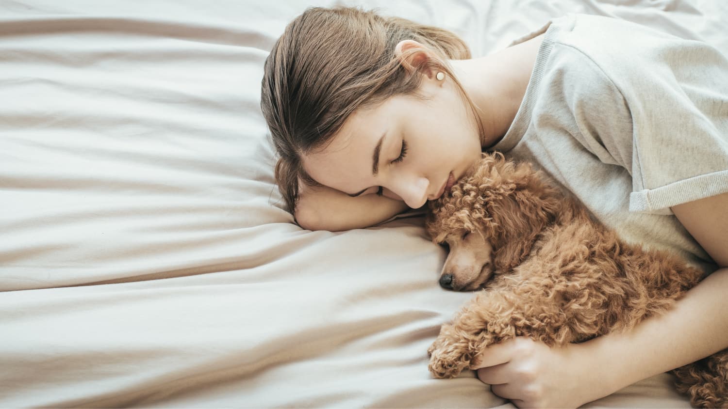 Women Sleep More Peacefully Next to Their Dog Apartment Therapy