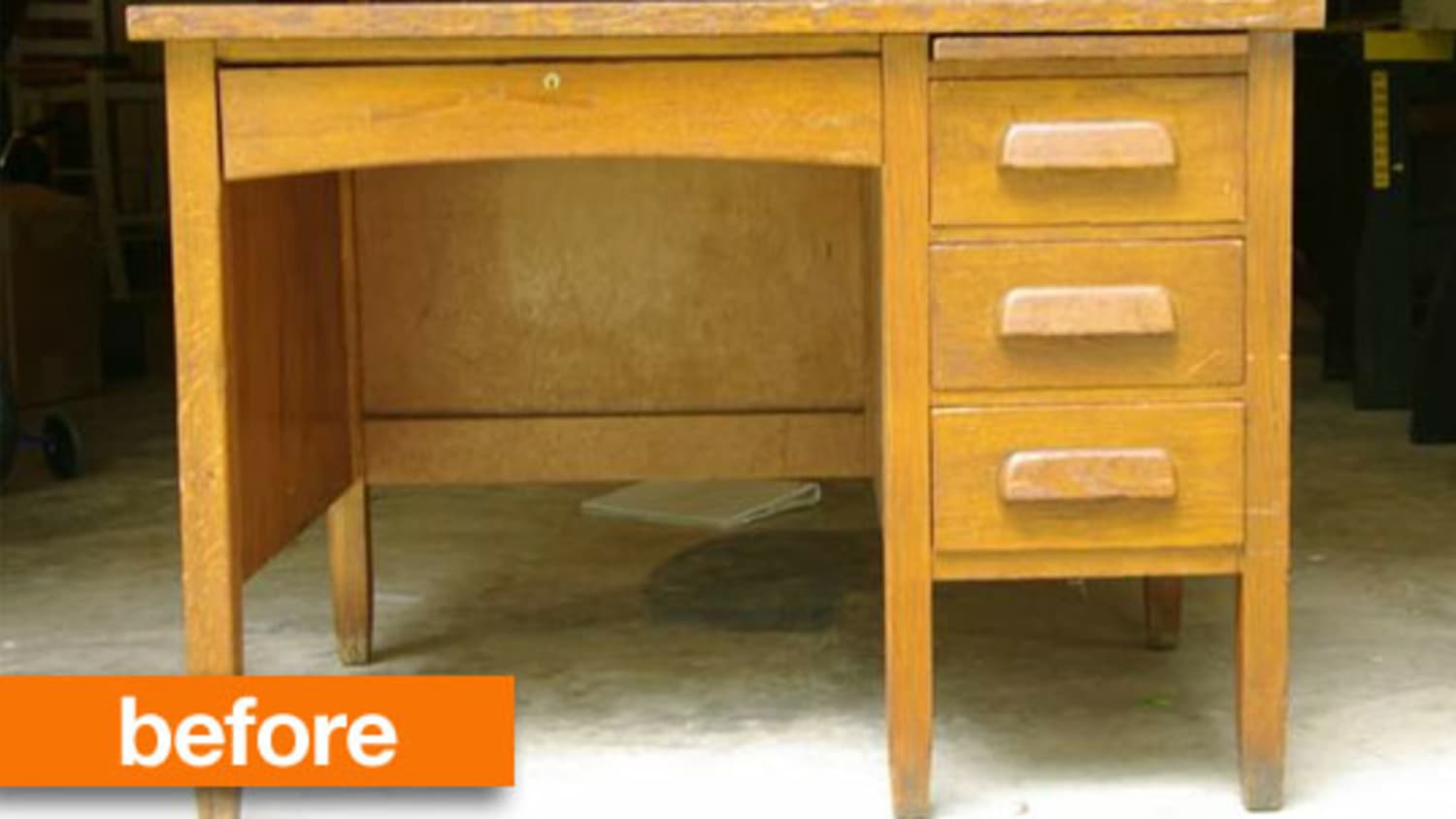 Vintage sales teacher desk