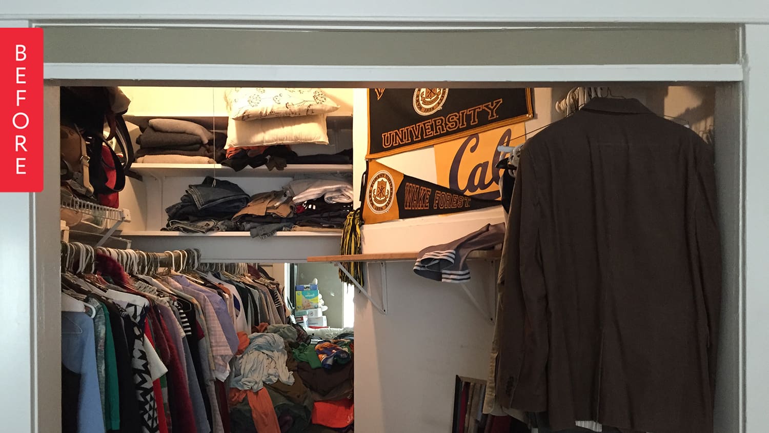 Baby walk in closet top