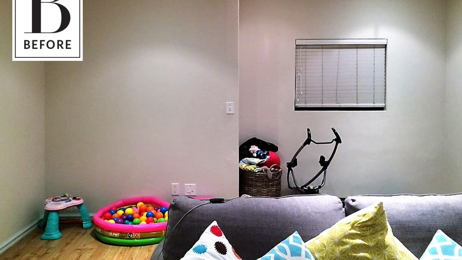 Toy corner in sales living room