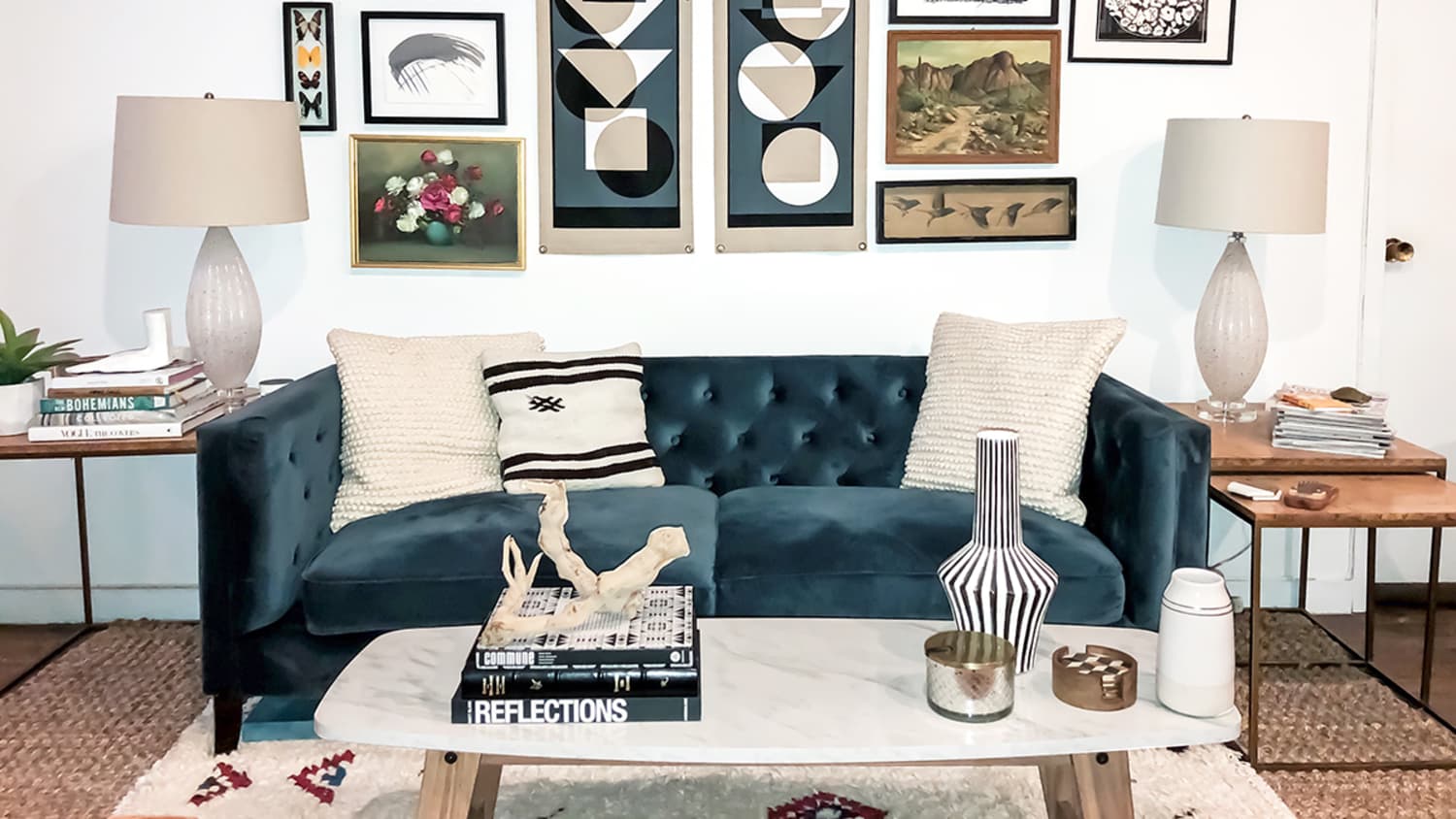 World market tufted sofa cheap