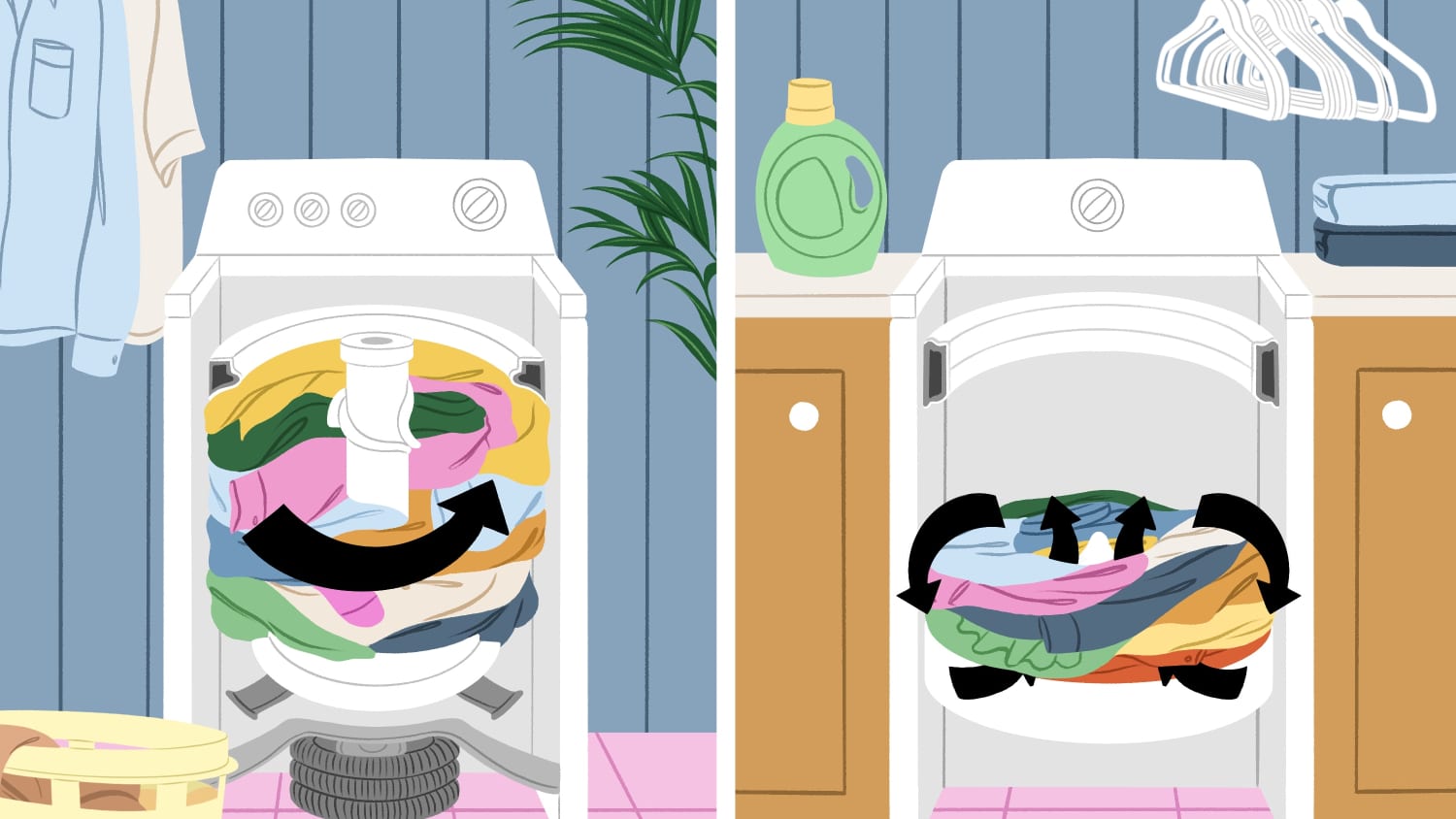 How to wash a load of top clothes