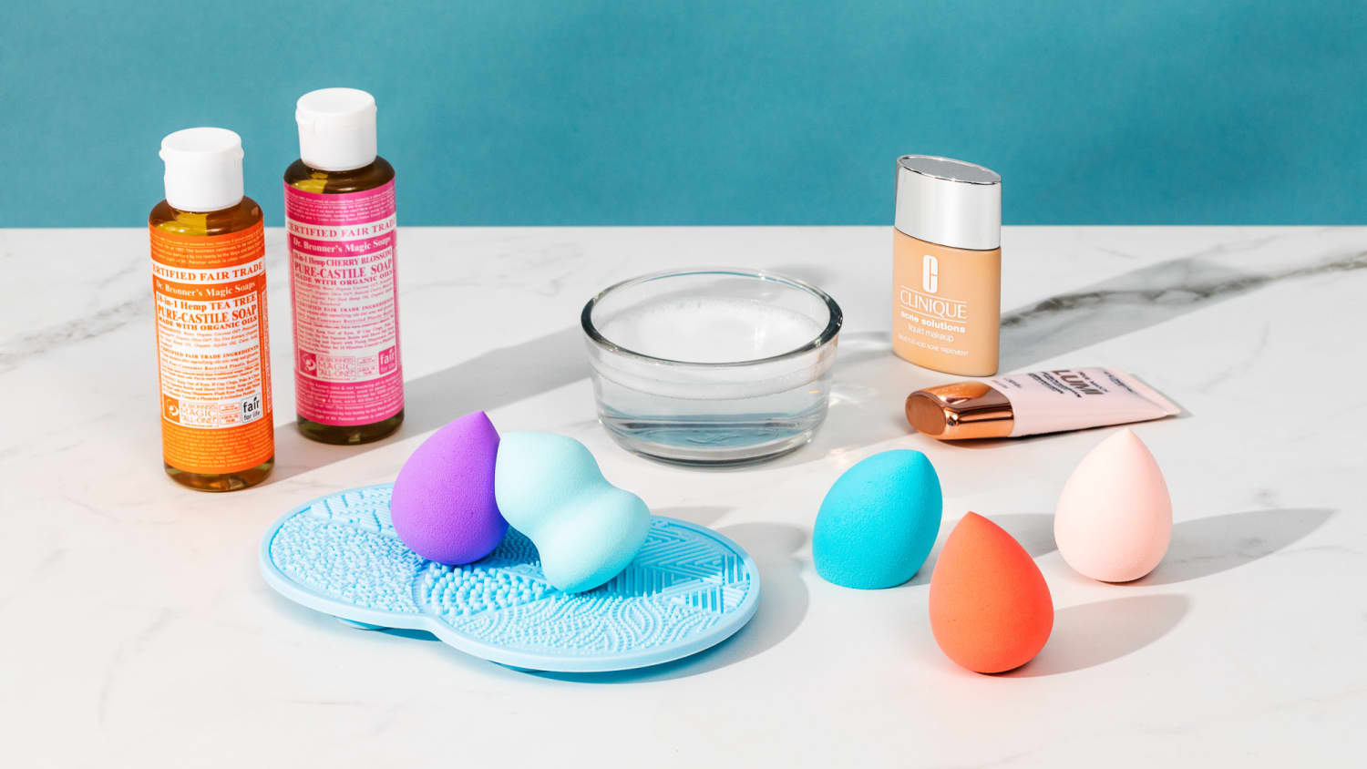 How to clean beauty online blender without cleanser