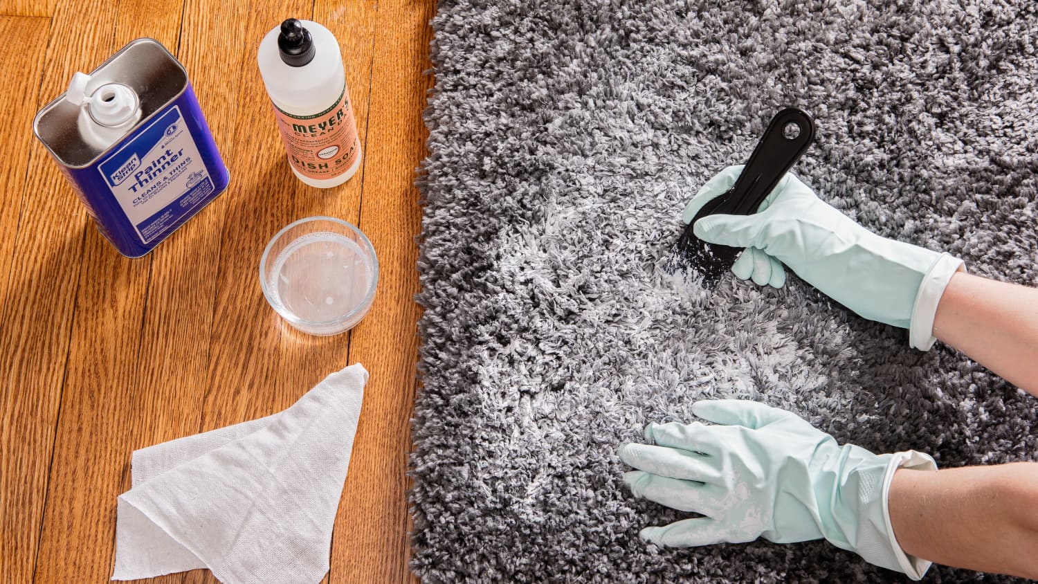 How to get oil store out of carpet