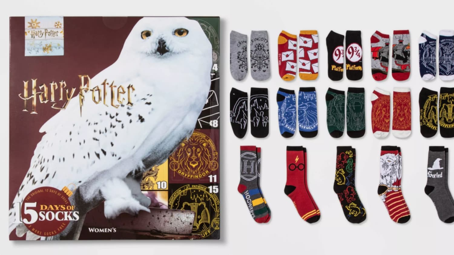 In stock NEW Wizarding World Harry Potter 12 Days of Socks Advent