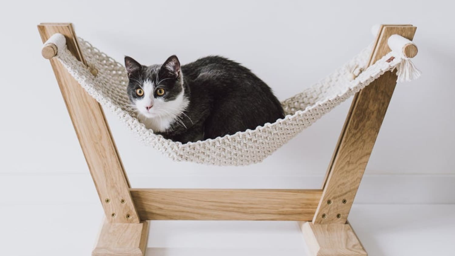 Macrame Cat Hammock Bed Etsy Maka Art Crafts Apartment Therapy