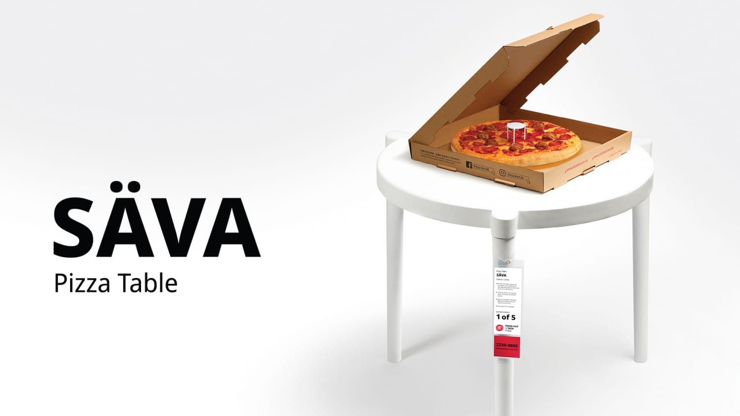 IKEA Pizza Table Pizza Hut Collaboration Apartment Therapy