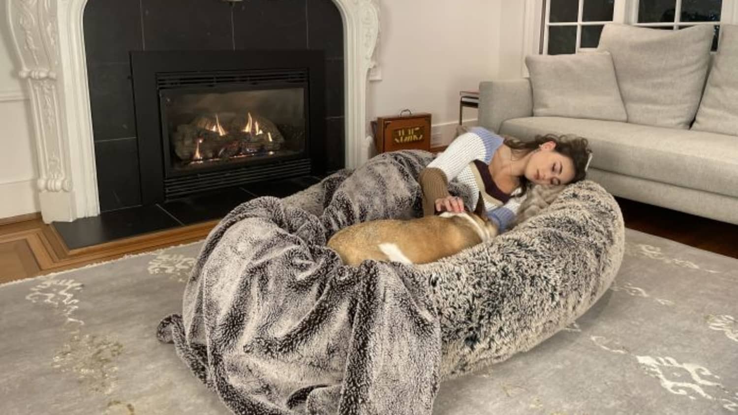 This Giant Dog Bed Lets You Take Naps with Your Furry Friend
