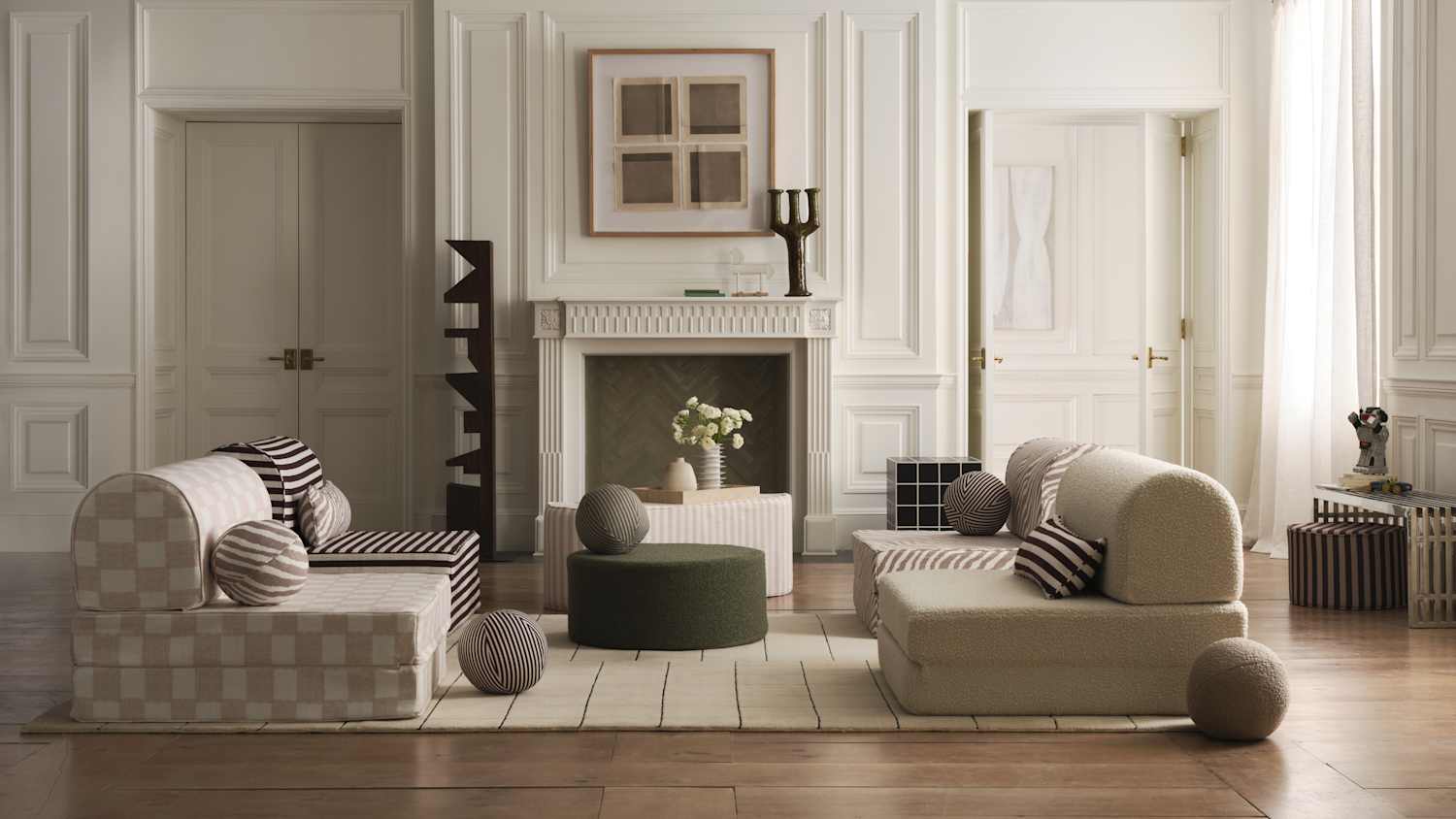 House of Noa Soft Furniture Collection of Chairs & Ottomans