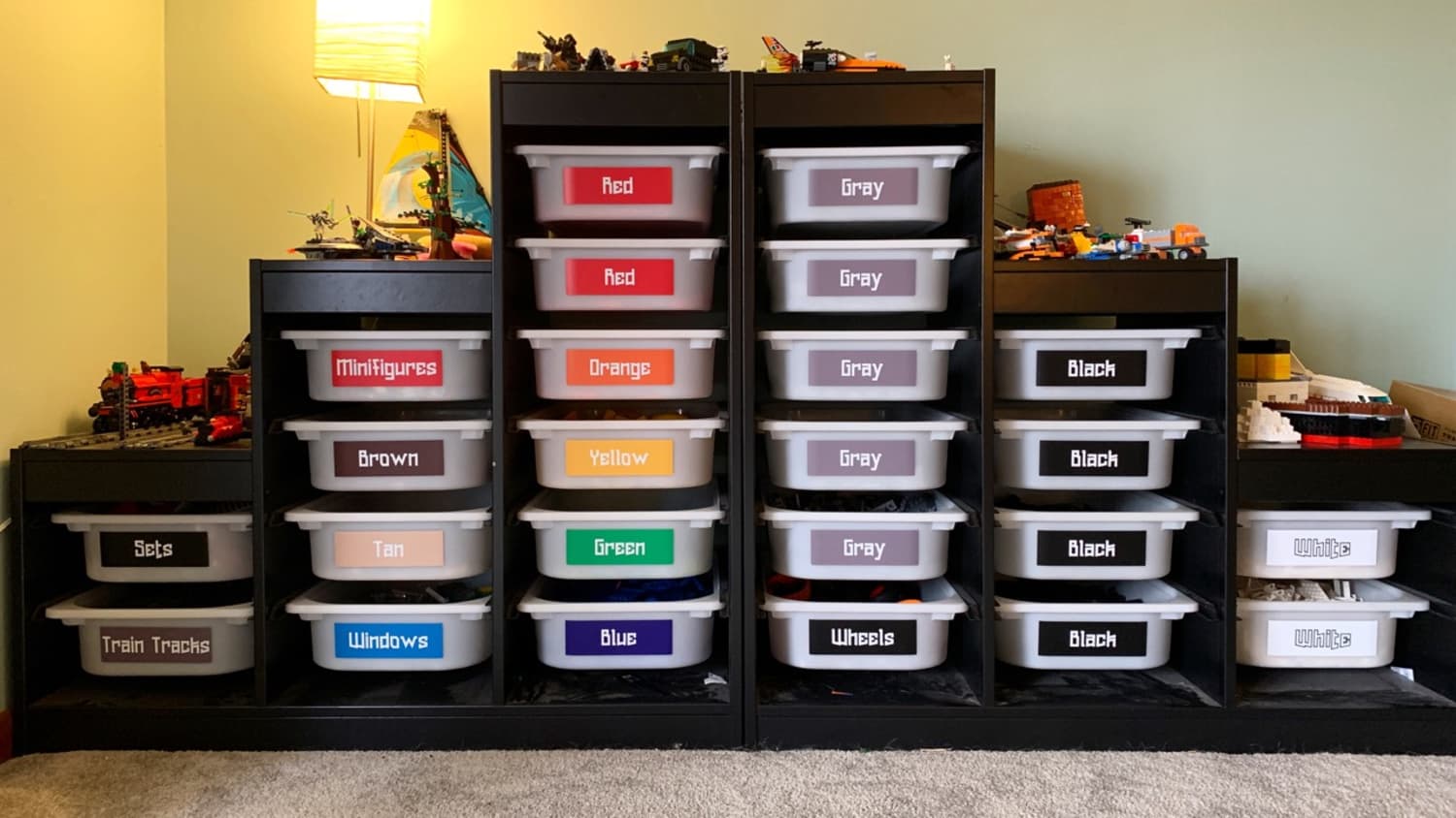 DIY Lego Storage Unit, Solutions & Organization Ideas