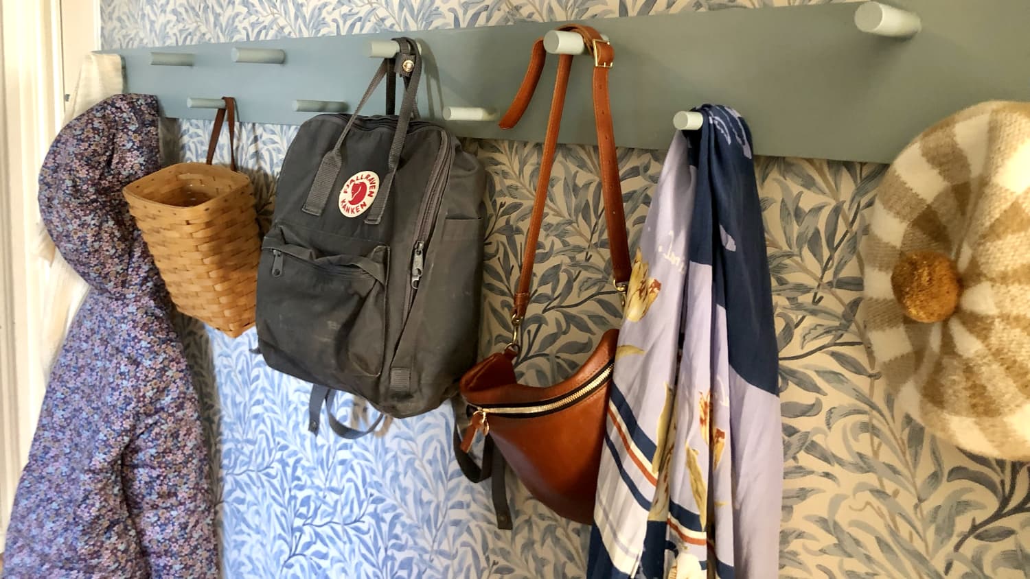 Organized Entryway Ideas Try a Shaker Peg Rack Cubby