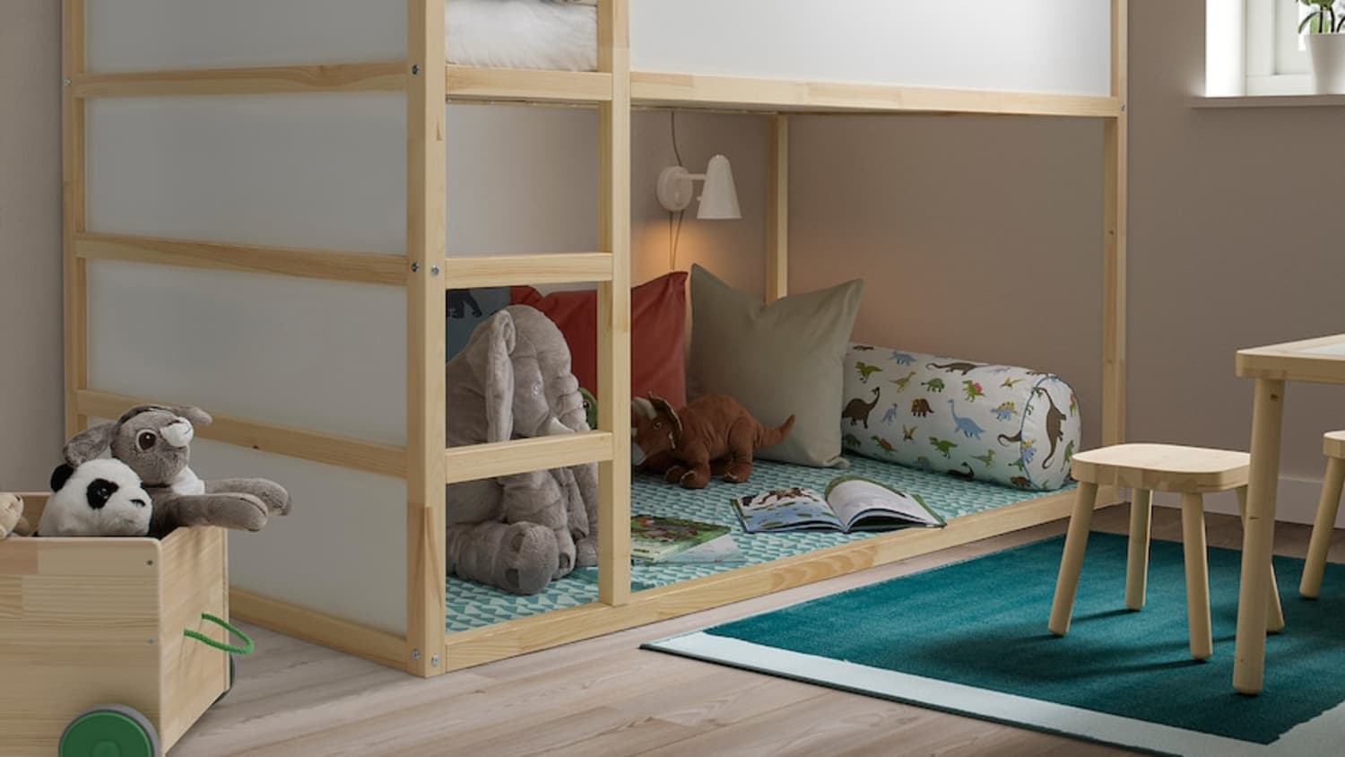 The IKEA KURA Bed Is the Perfect Toddler Loft Bed Cubby