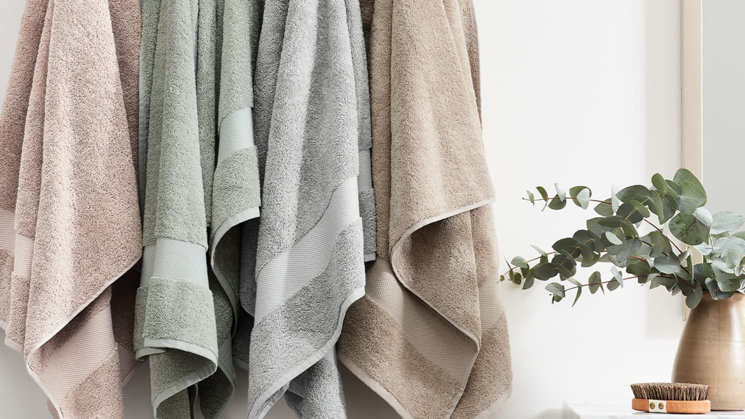 Boll & Branch Organic Plush Bath Towel Set In Pewter