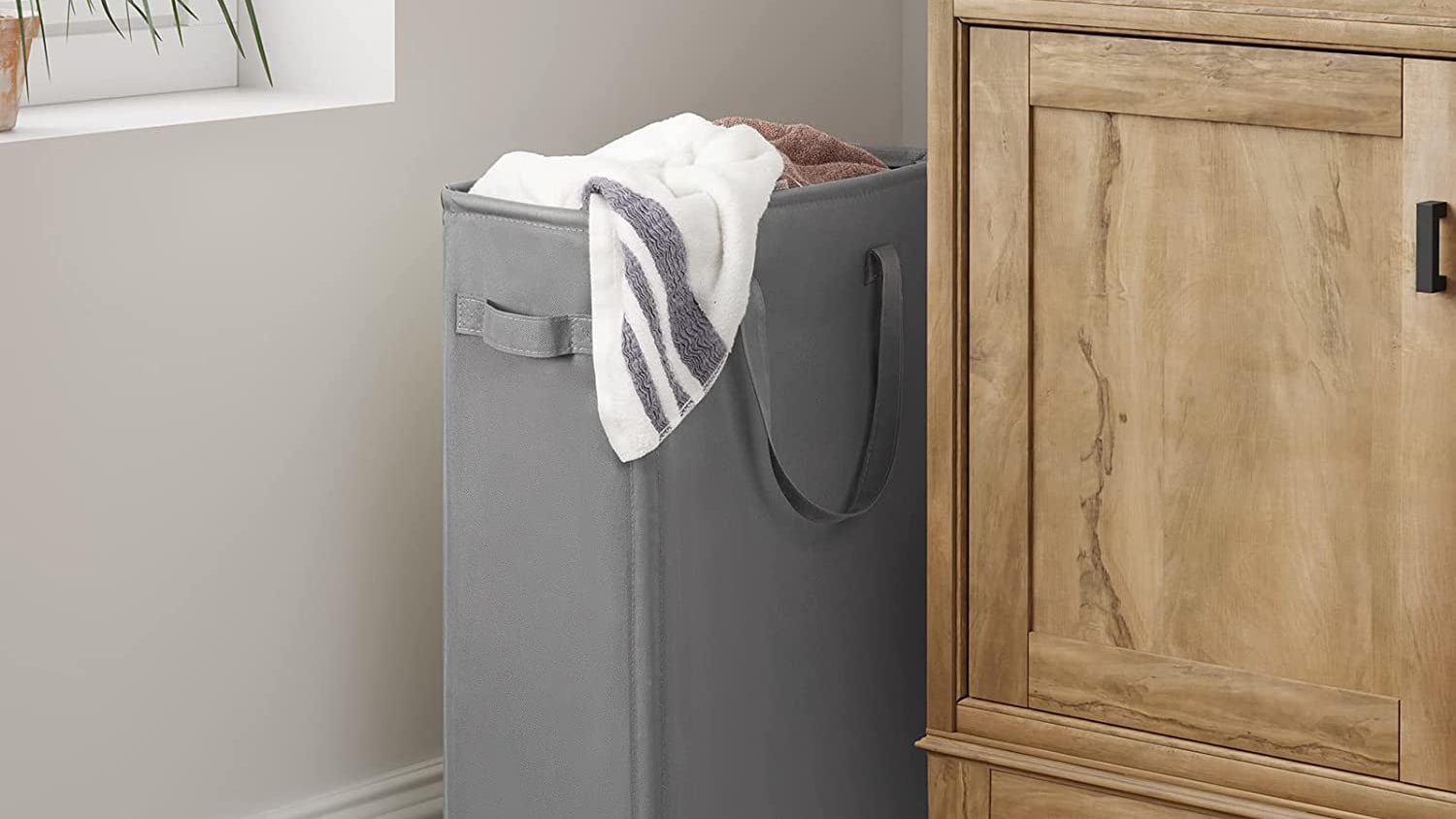 Narrow cheap laundry hamper