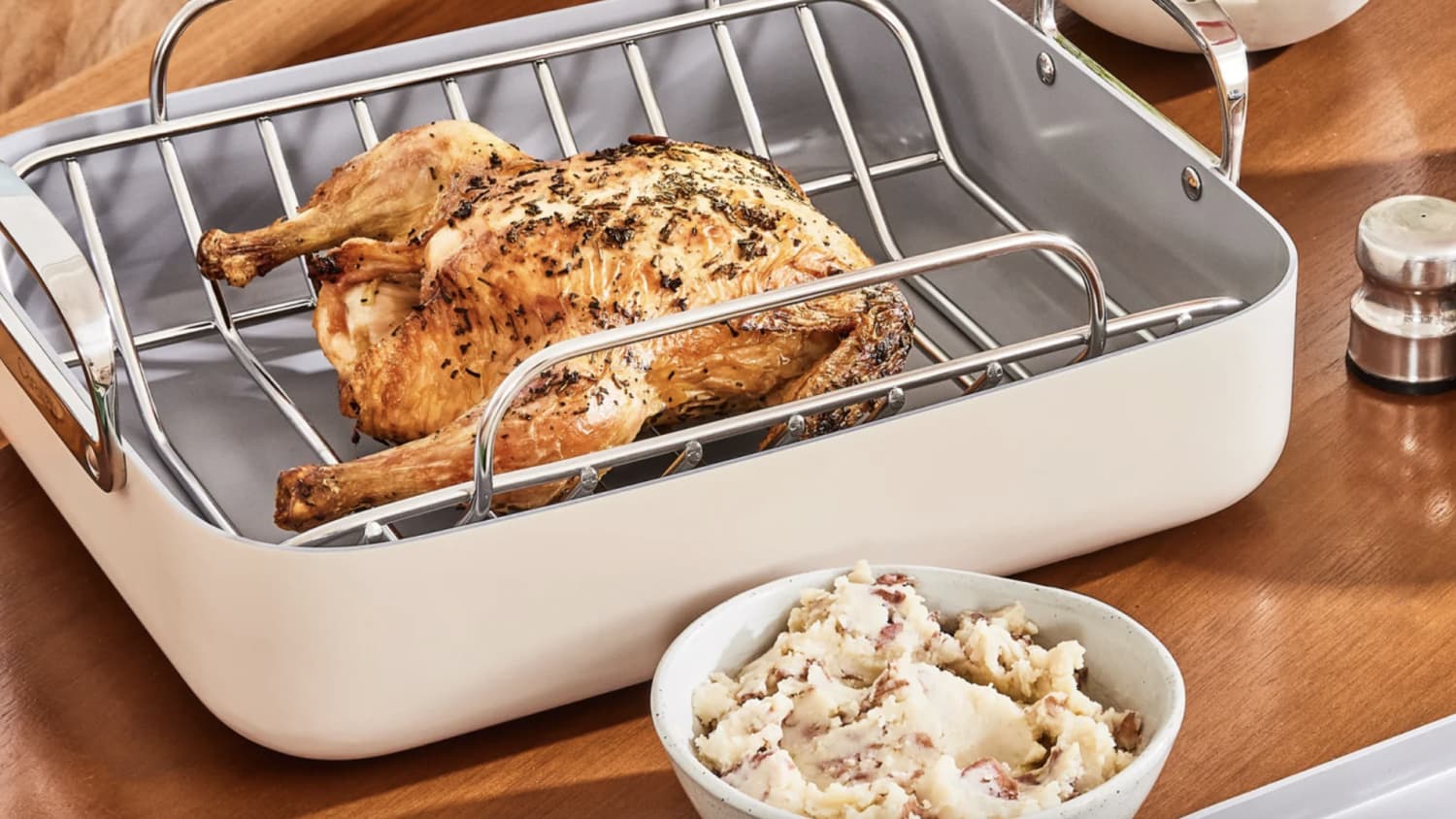 Stainless steel deals roasting dish
