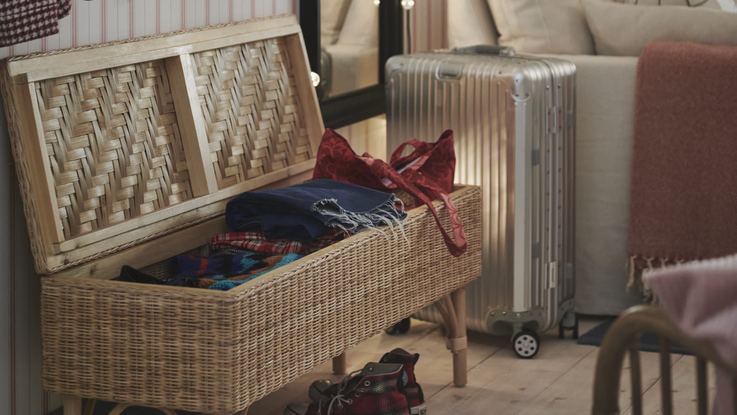 Wicker storage chest ikea best sale