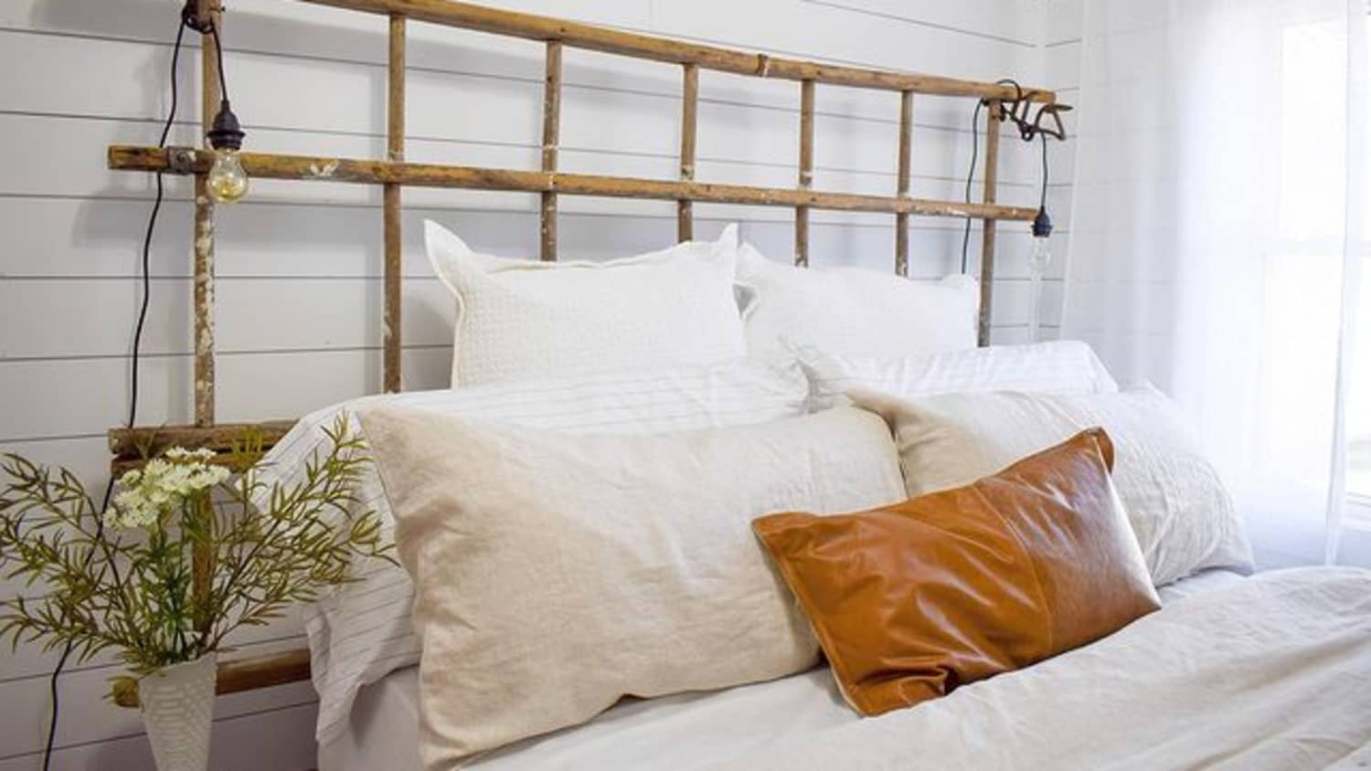 Bamboo style hot sale headboard