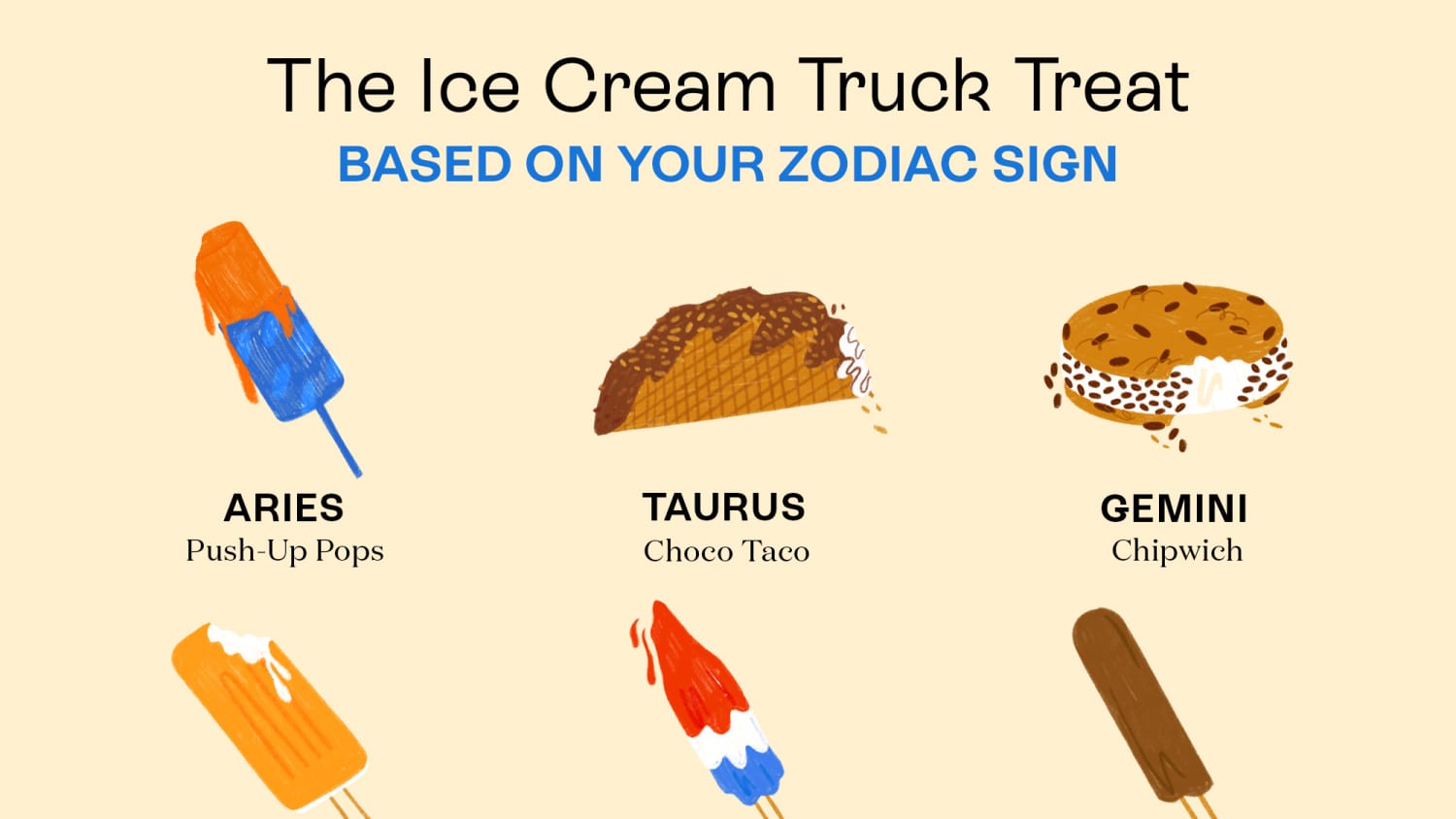 The Best Ice Cream Truck Treat, Based on Your Zodiac Sign ...