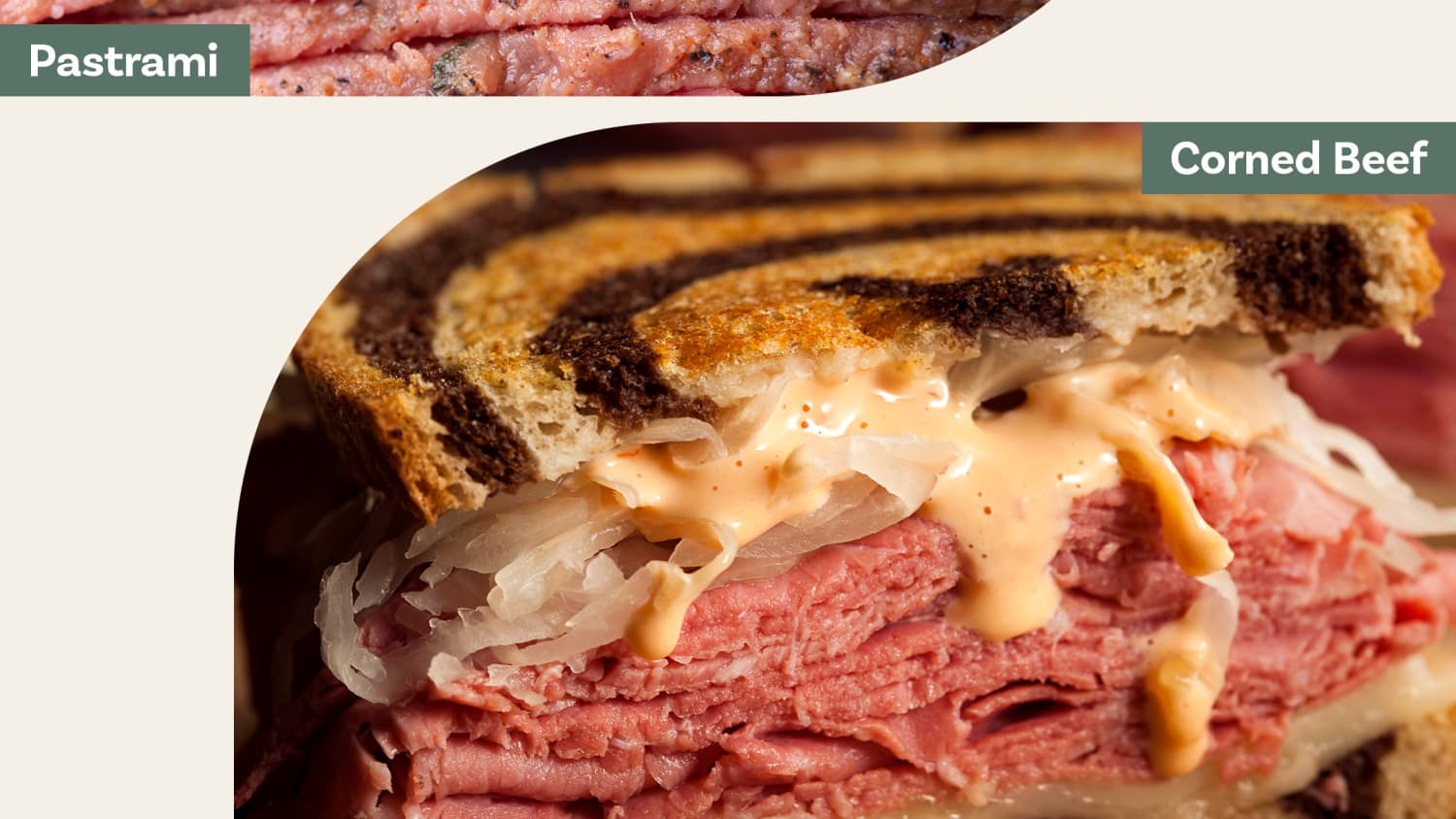 nutrition au pastrami et au corned beef