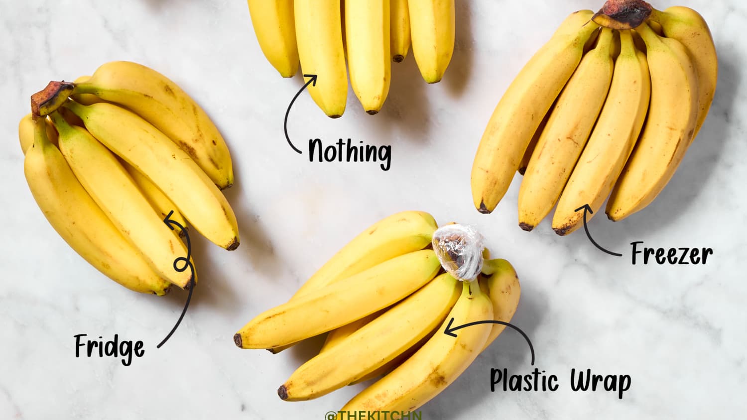 proper way to store bananas