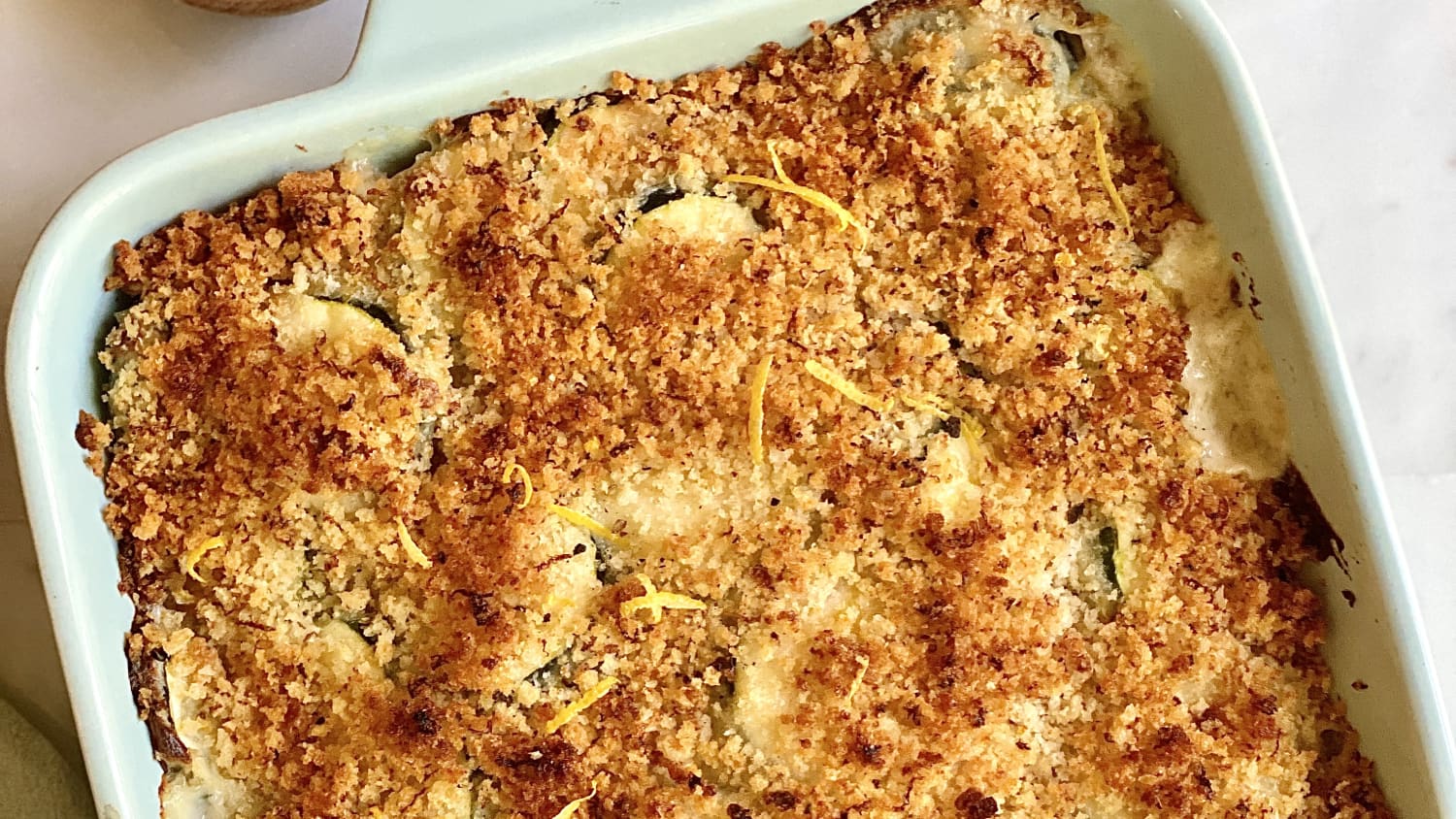 Creamy Zucchini Gratin with Lemony Breadcrumbs-image