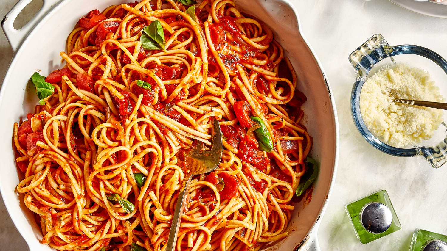 Joy Of Cooking S One Pan Pasta With Tomatoes And Herbs Kitchn
