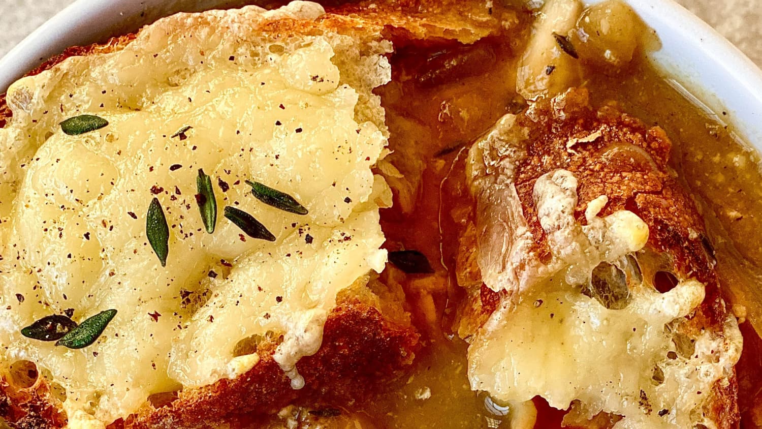 French Onion Chicken Soup