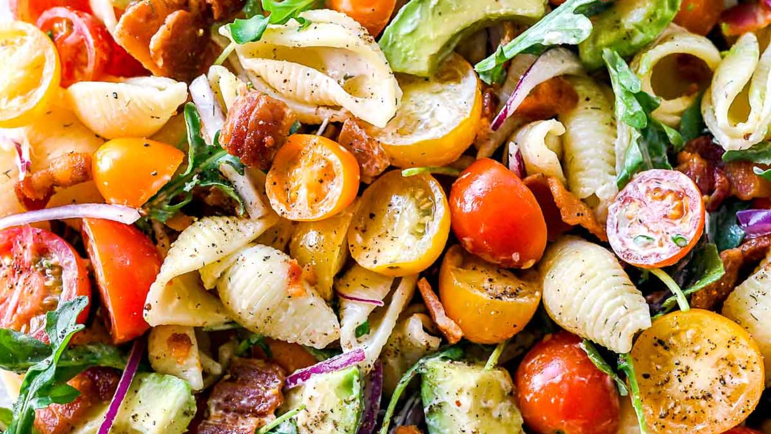 Blt Pasta Salad With Avocado Foodie Crush Kitchn