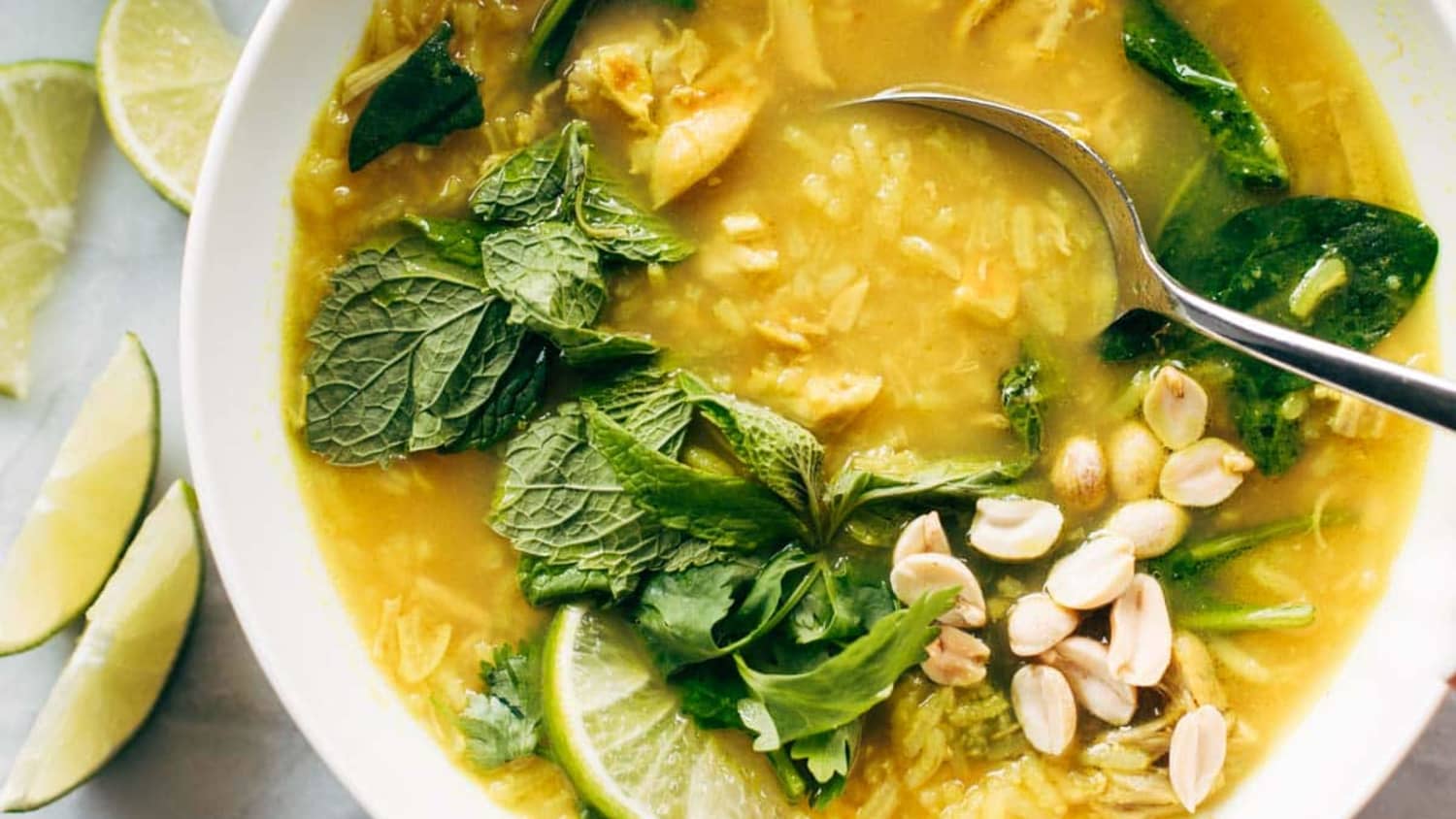 Healing Chicken and Rice Soup Recipe - Pinch of Yum
