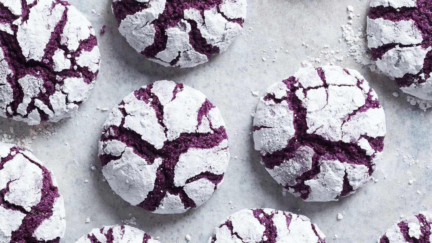 Ube Crinkle Cookies Kitchn