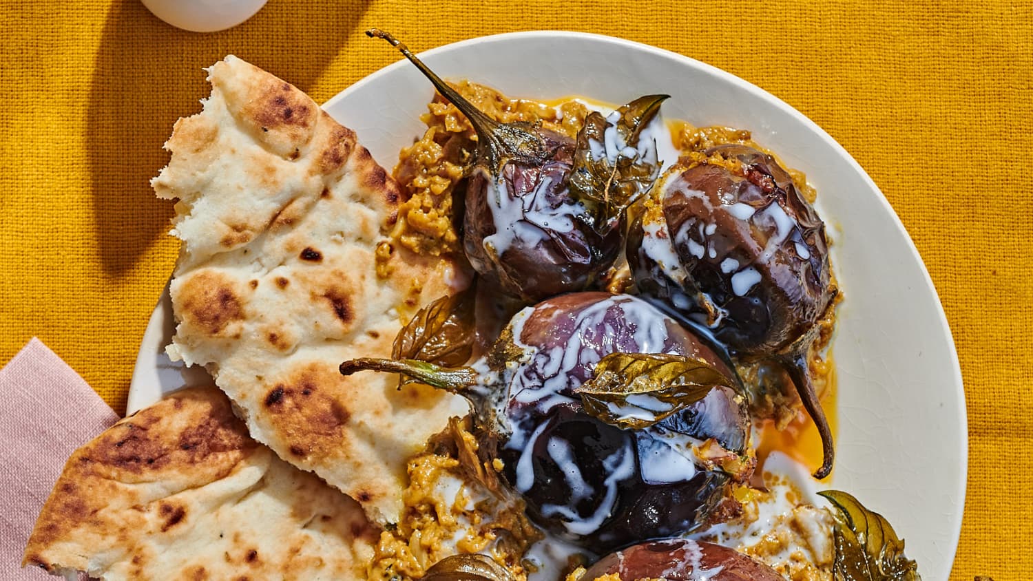 Priyanka Naik's Baby Eggplants in Peanut-Basil Sauce from The