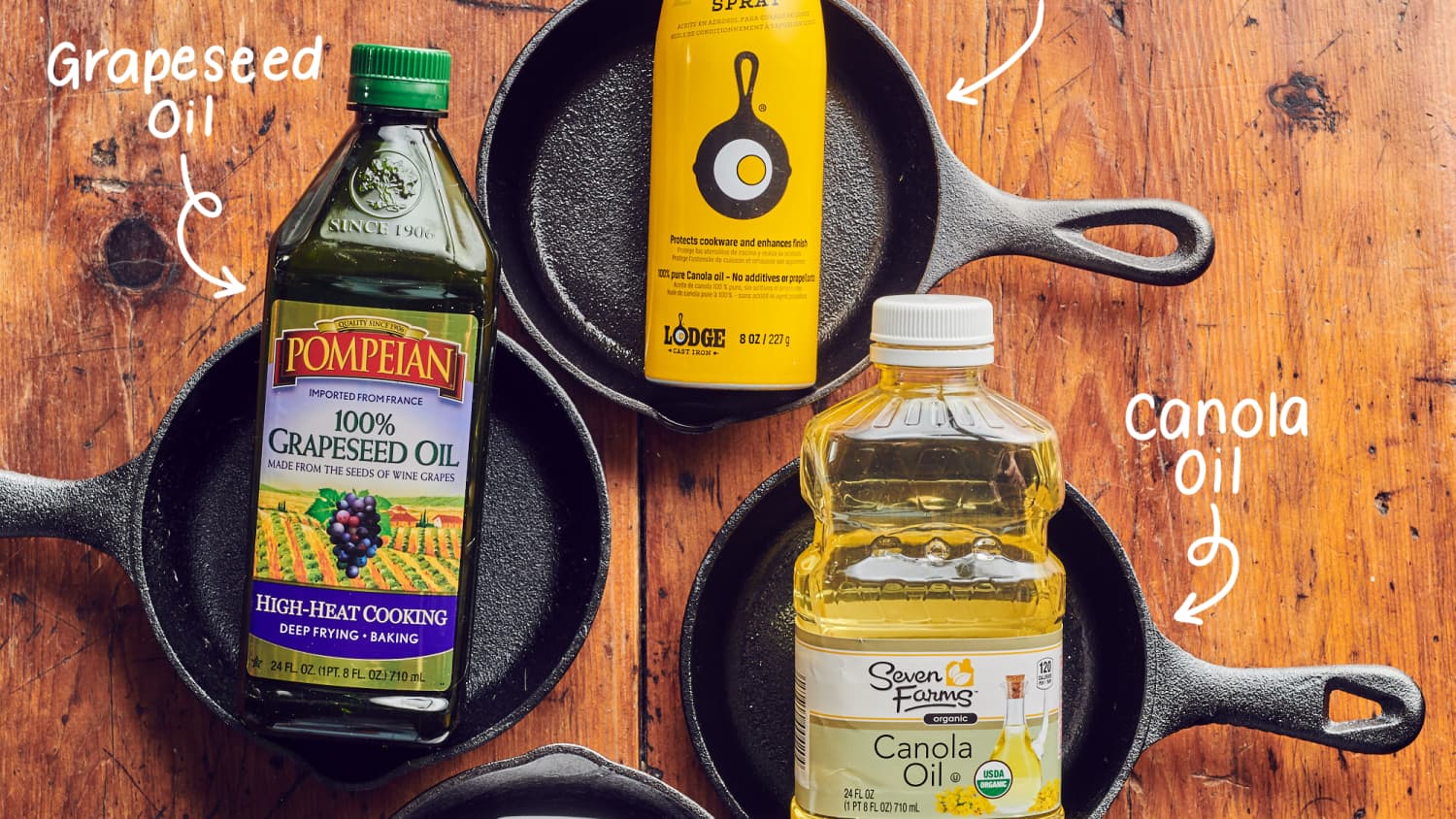 The Best Oil To Season A Cast Iron Pan Grapeseed Oil Here S Why Kitchn