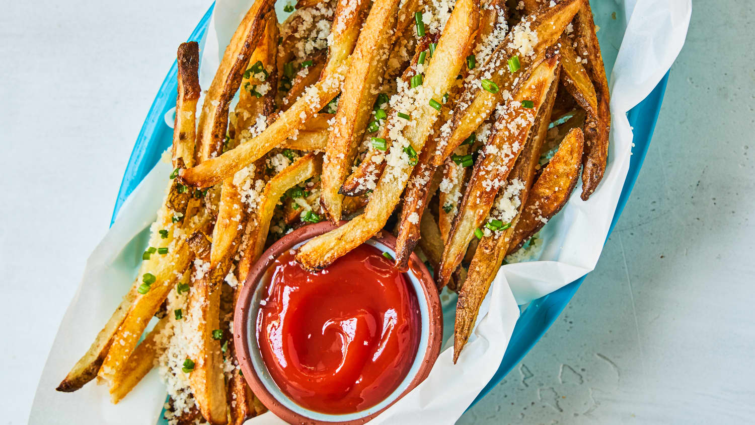 Truffle Sweet Potato Fries with Parmesan - Tao of Spice