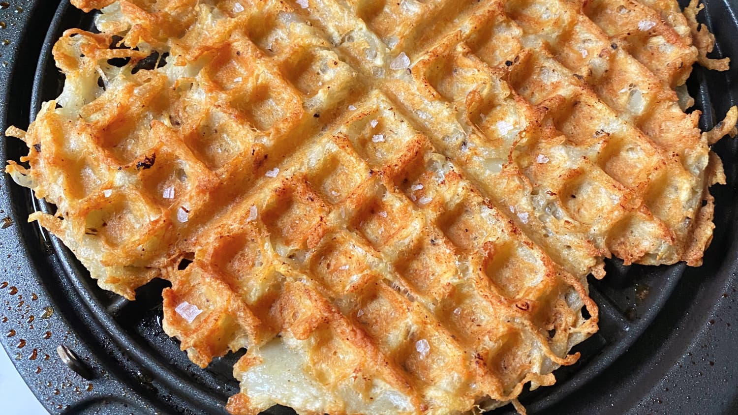 Waffle Iron Hash Browns - Averie Cooks