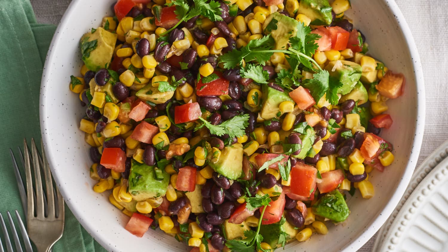 Black Bean Salad With Corn Avocado Kitchn