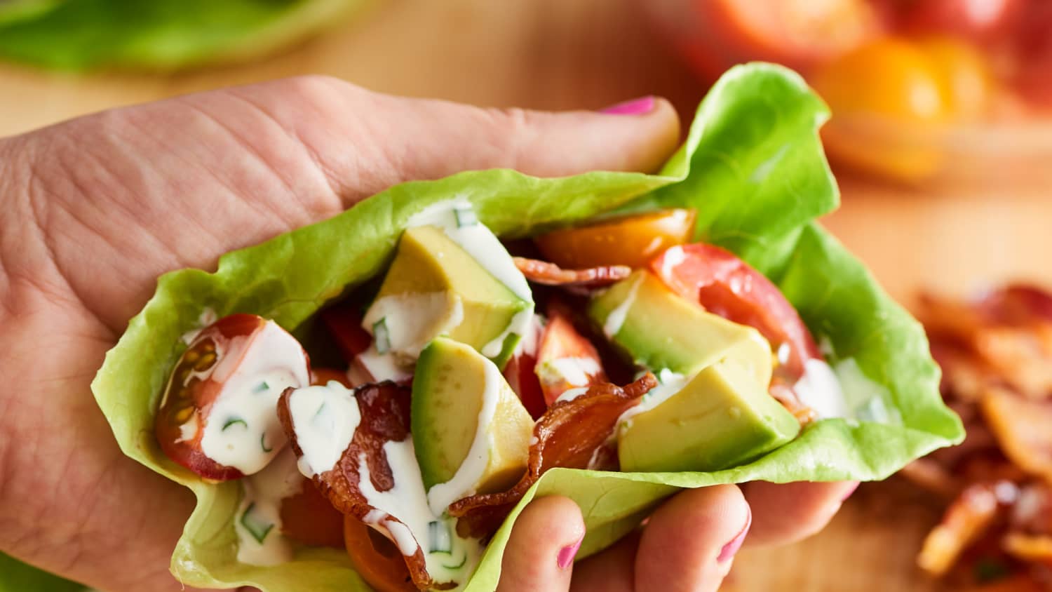 Blt Lettuce Wraps With Avocado Kitchn