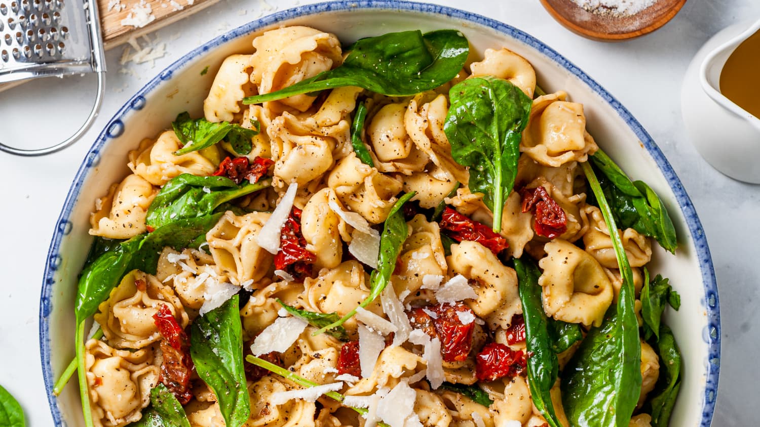 Tuscan Tortellini Salad With Spinach And Sun Dried Tomatoes Kitchn