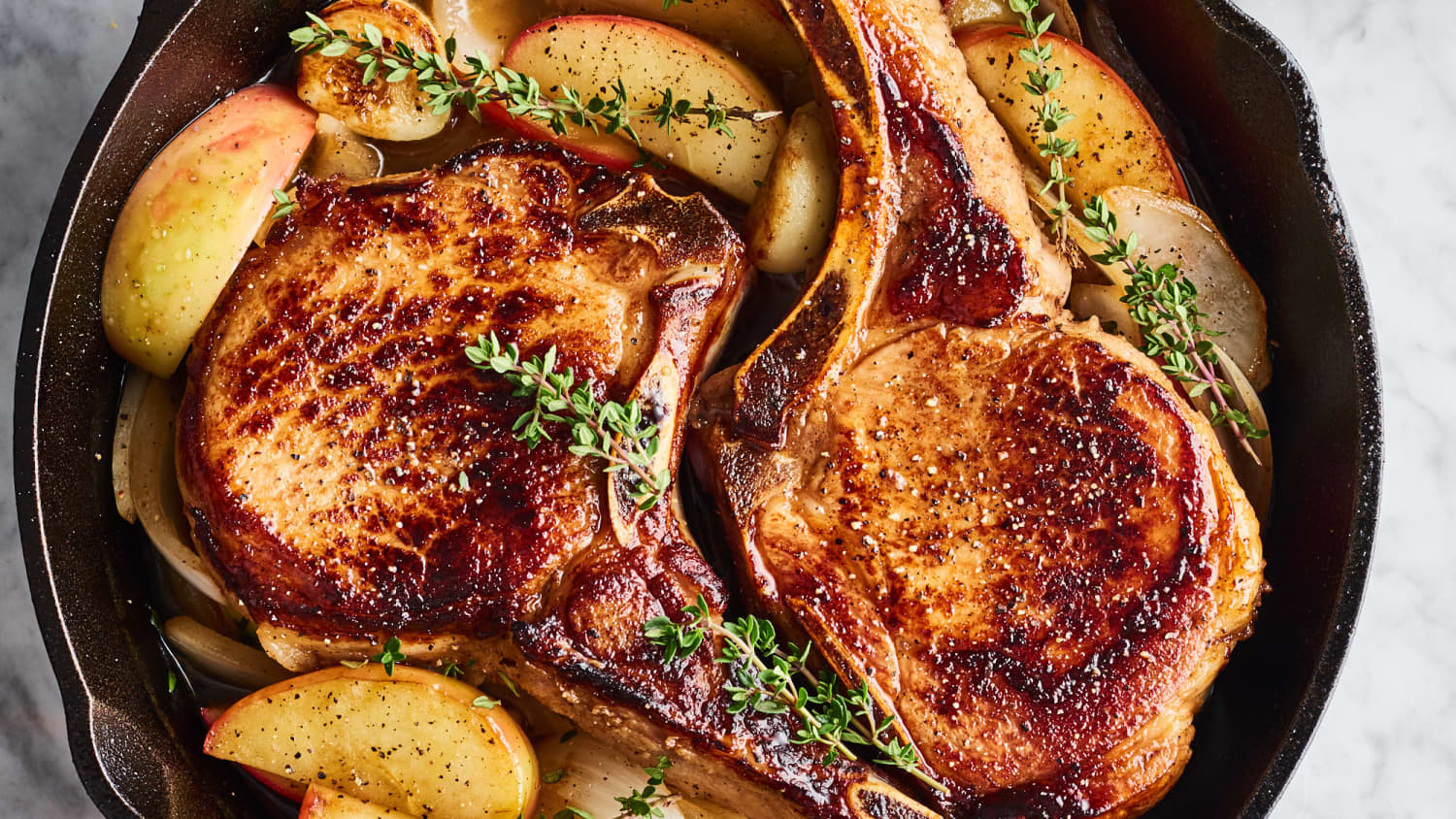 Easy Skillet Pork Chops With Apples | Kitchn