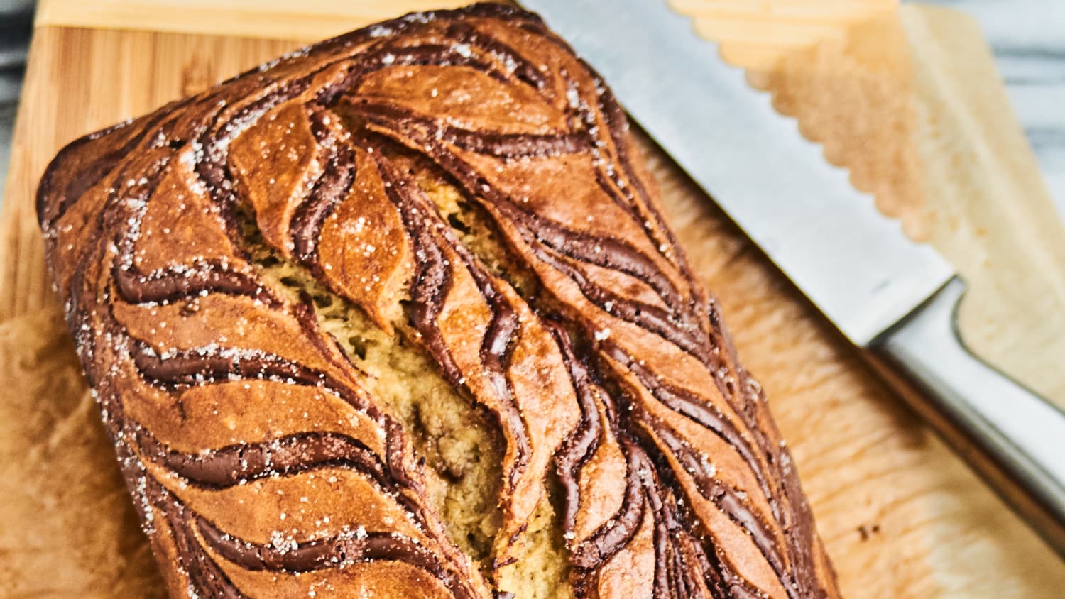 Nutella Swirl Banana Bread-image