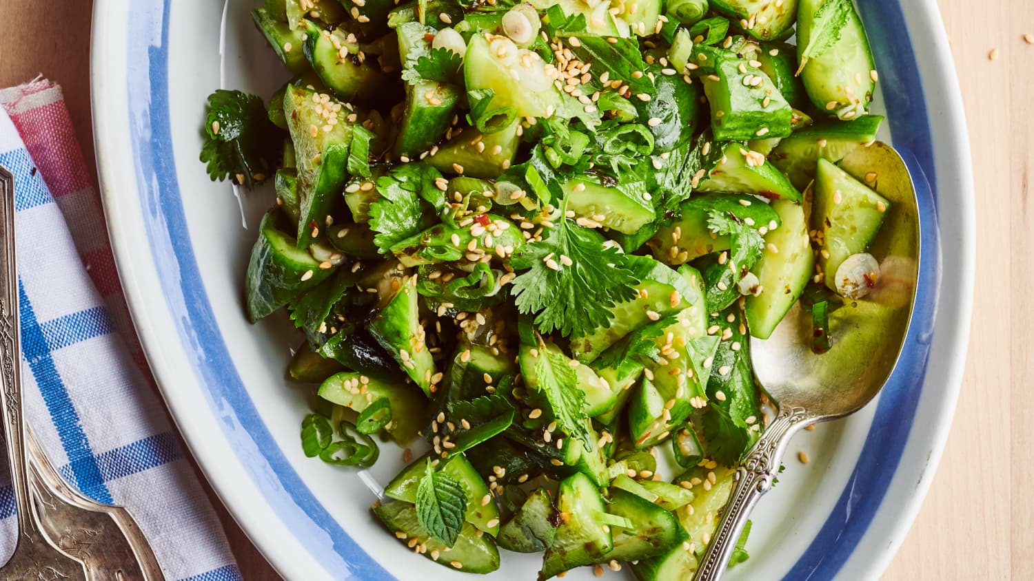 Japanese Inspired Cucumber Salad Recipe Kitchn
