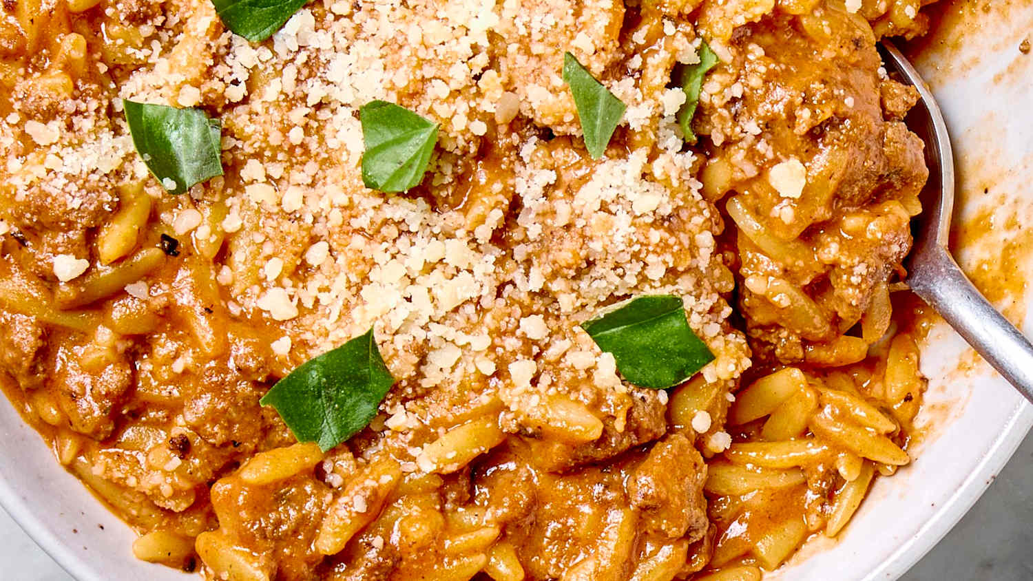 Creamy One-Pot Beef Orzo