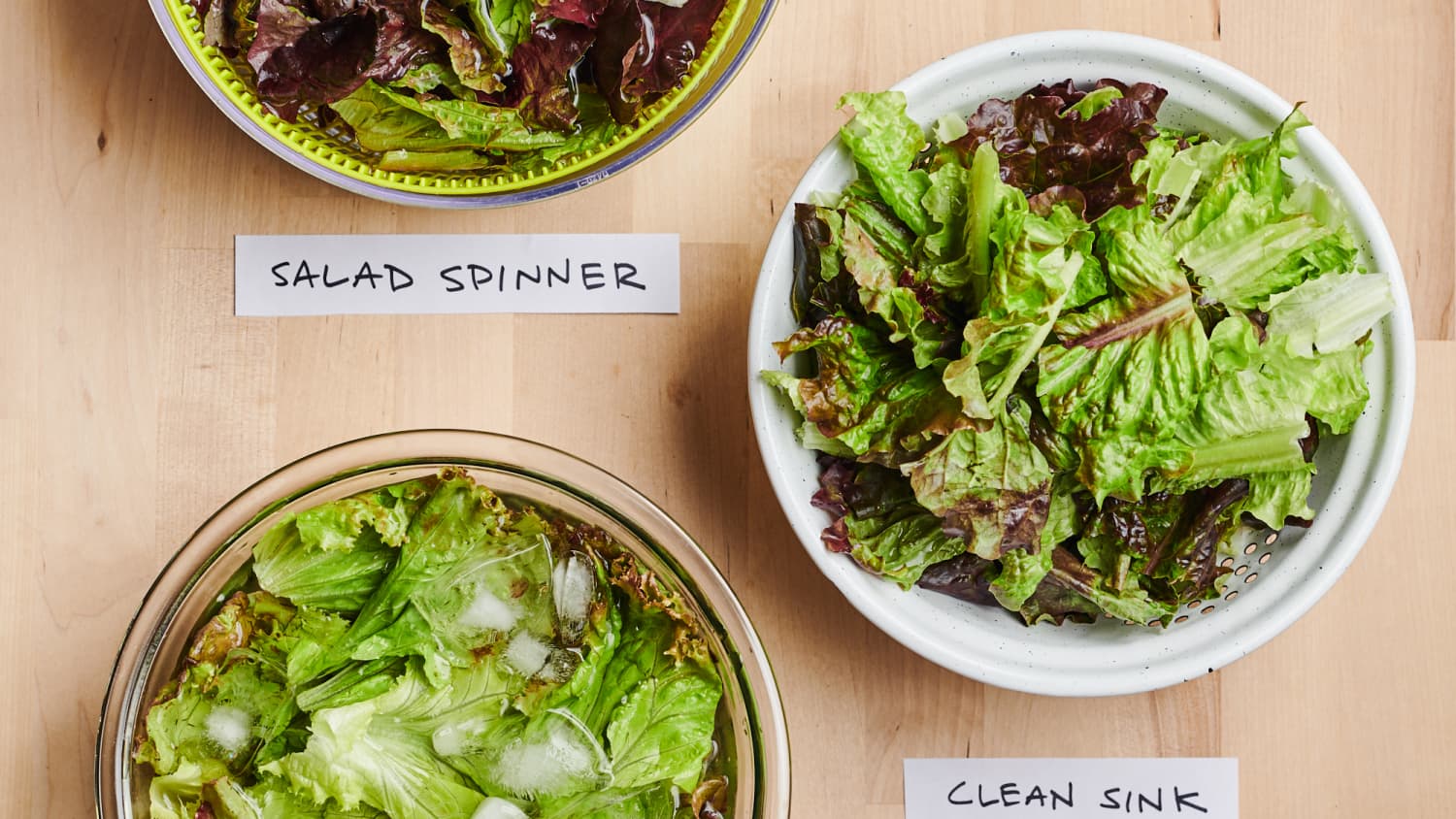 The Best Method for Washing and Drying Salad Greens