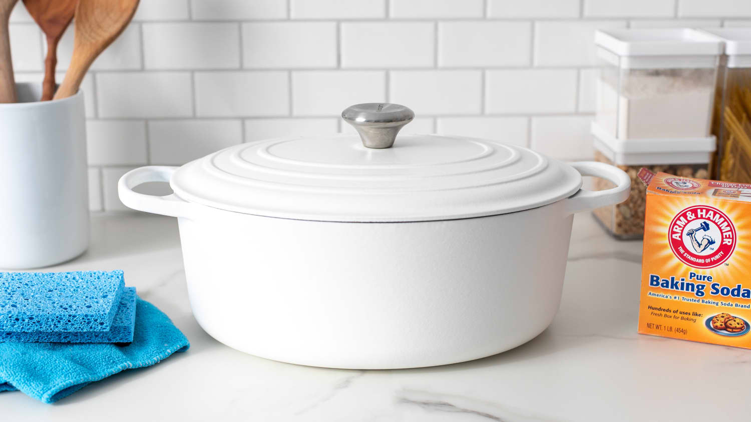 How To Clean Burnt Stains Off Enameled Dutch Oven | Kitchn