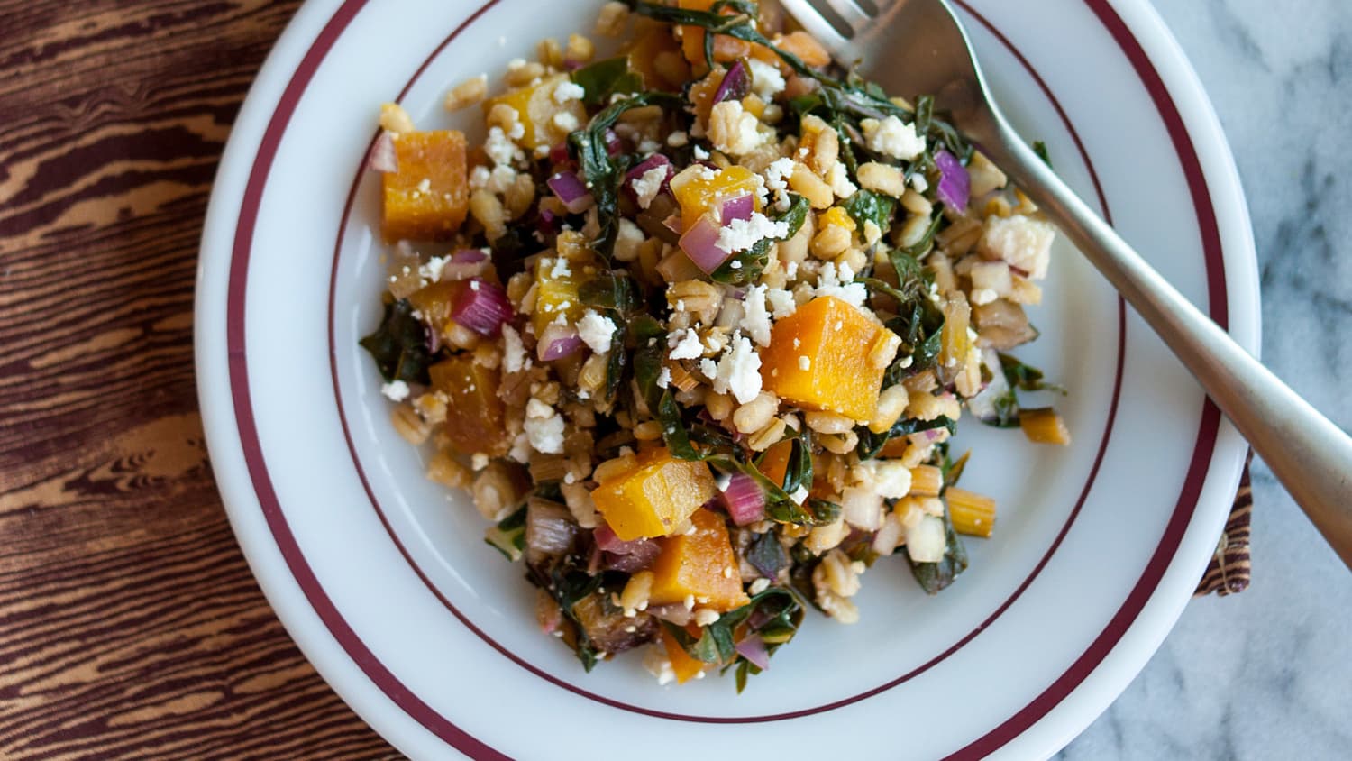 Golden Beet And Barley Salad With Rainbow Chard Kitchn