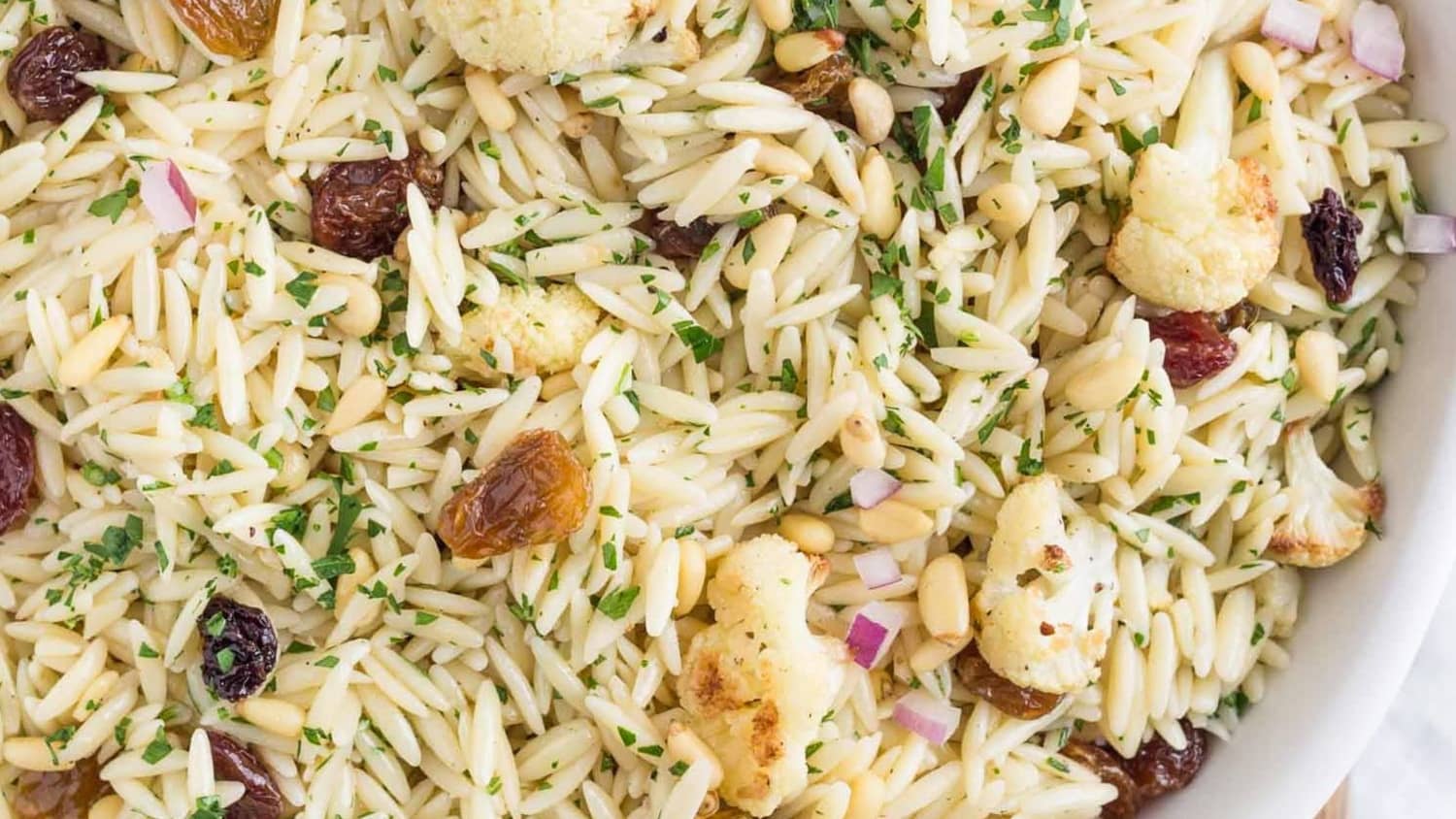 Recipe Orzo Salad With Roasted Cauliflower Pine Nuts And