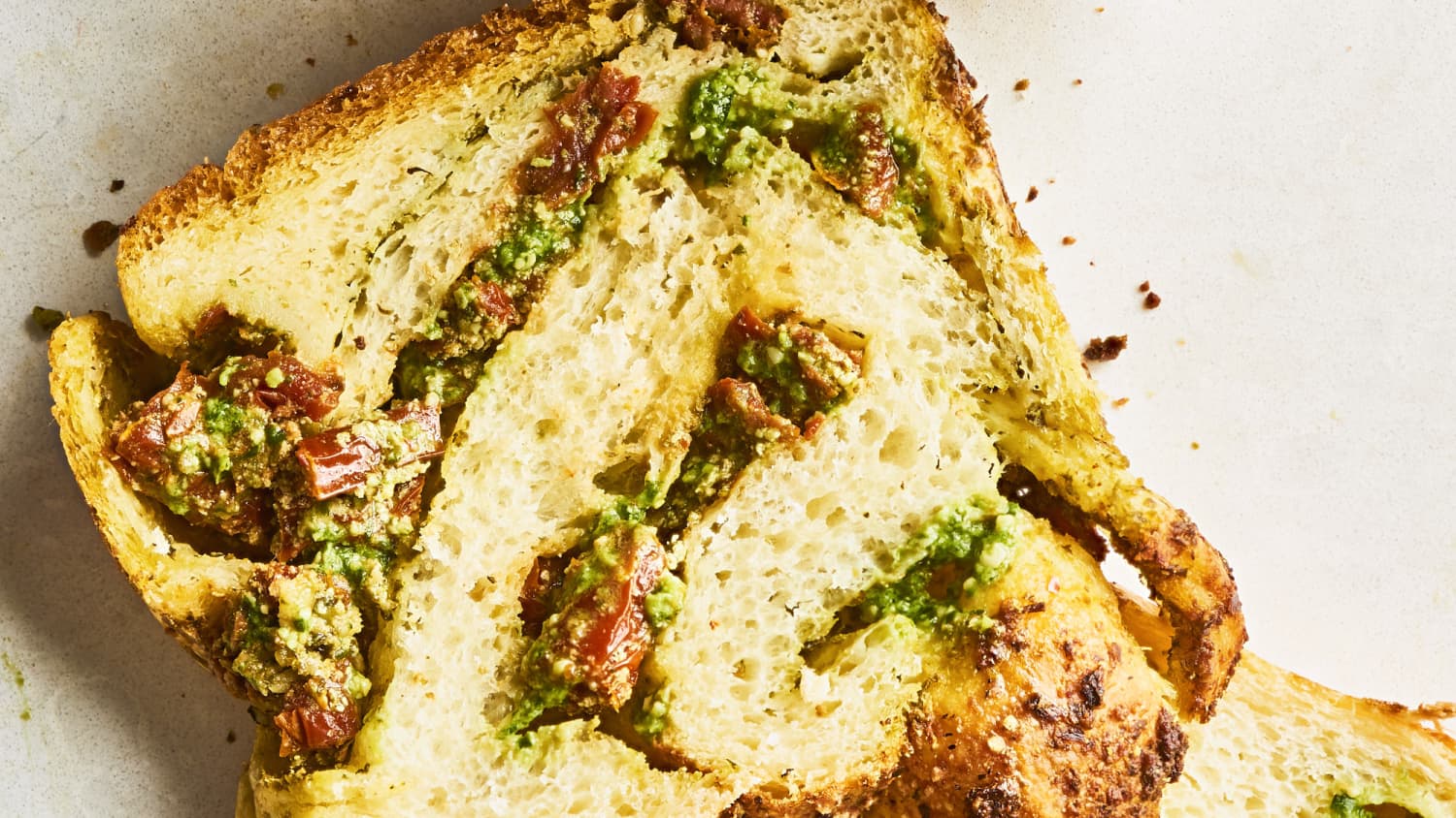 Recipe: Savory Babka with Pesto, Ricotta, and Sun-Dried Tomato